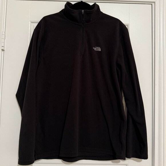 The North Face Black TKA 100 Fleece Pullover Men's L - Picture 1 of 7